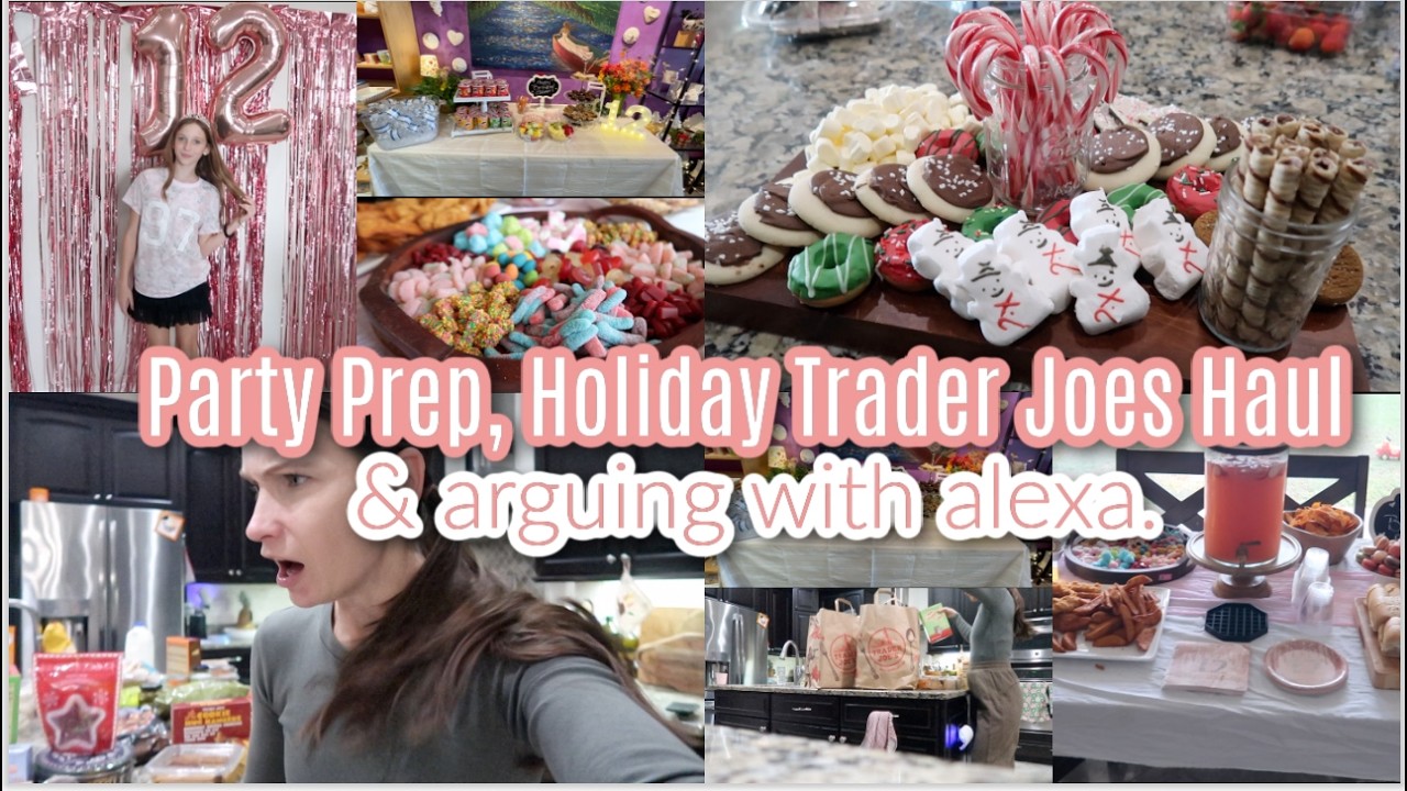 YouTube post by @thewadsquad for Thrive Market. Caption reads: Tis The Season! Birthday Party Prep Vlog! Treat....