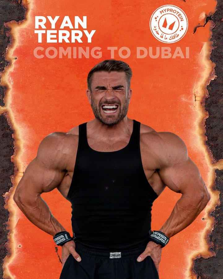 Instagram post by @binousgym_ for Myprotein ME. Caption reads: We’re turning up the heat next week! More....