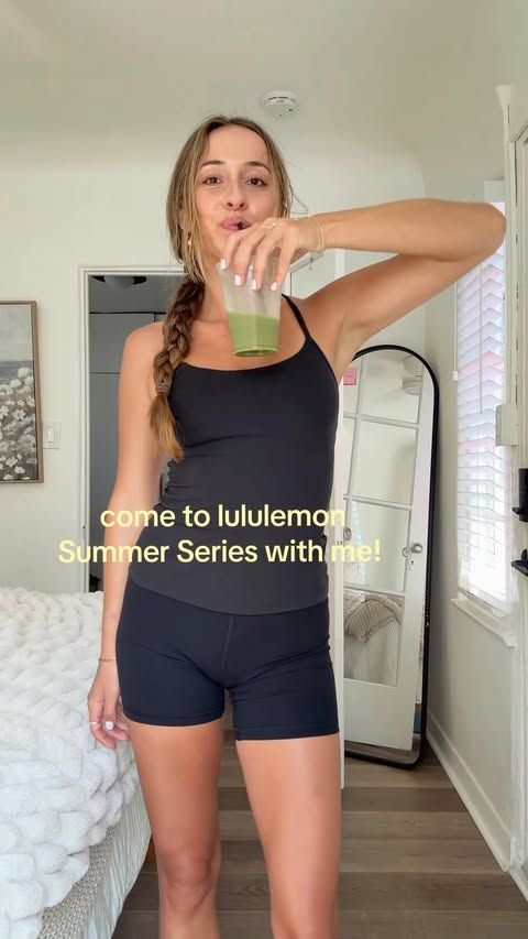 Instagram post by @paige.lindgren for lululemon. Caption reads: @lululemon Summer Series!! sign up at your local....