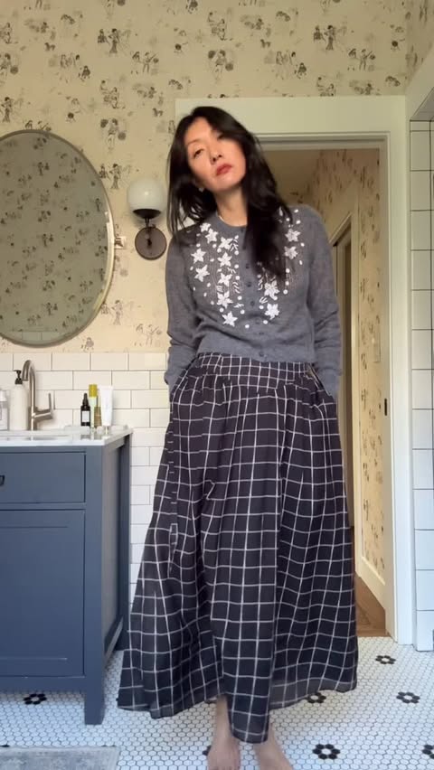 Instagram post by @sparkandpepper for J.Crew. Caption reads: We're officially on holiday break at our house,....