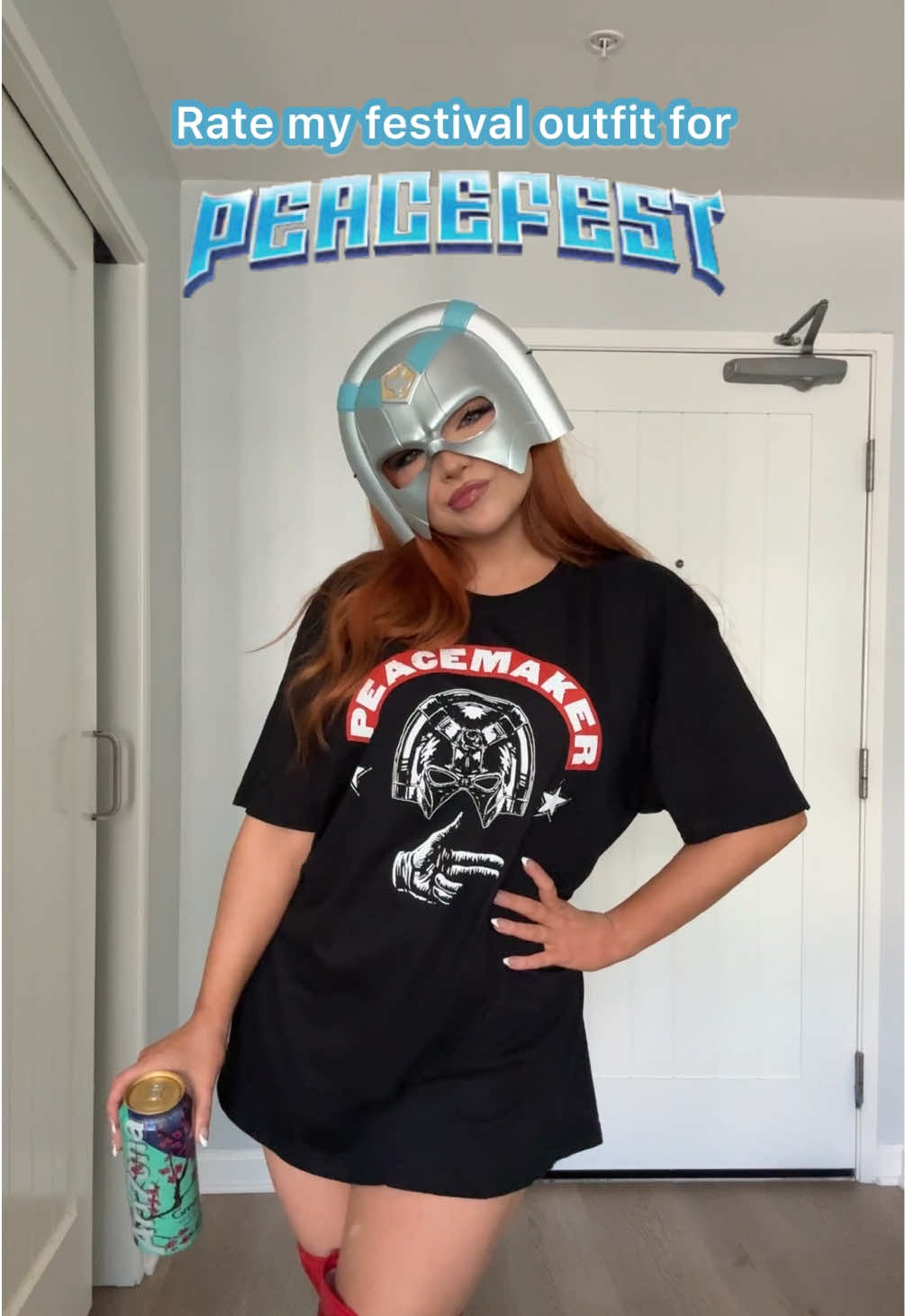 TikTok post by @caitchristinee for AriZona Iced Tea. Caption reads: Got to go to #Peacefest at SDCC with @AriZona Iced....