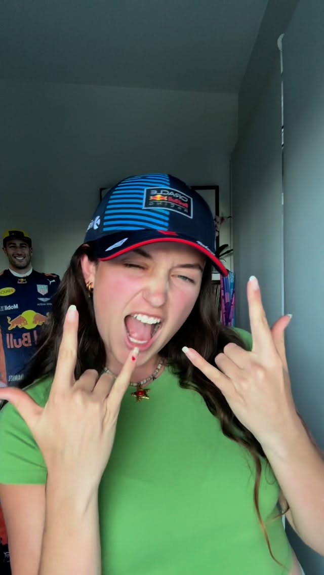 Instagram post by @mollybristow for Oracle Red Bull Racing. Caption reads: [...] #ADLGF #supercarschampionship....
