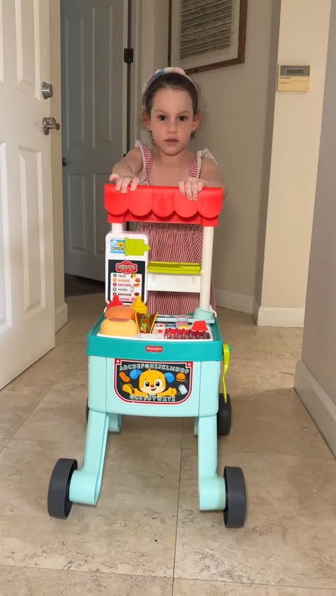 Instagram post by @mothercould for Fisher-Price. Caption reads: A TOY THAT GROWS WITH YOU?! 🤩....