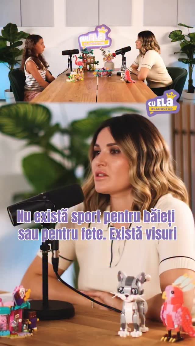 Instagram post by @elacraciun for LEGO. Caption reads: Nu există sport pentru băieți sau pentru fete.....