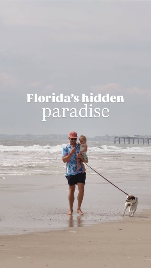 Instagram post by @pretzelsinparadise for VISIT FLORIDA. Caption reads: [...] guide below! @visitameliaisland....