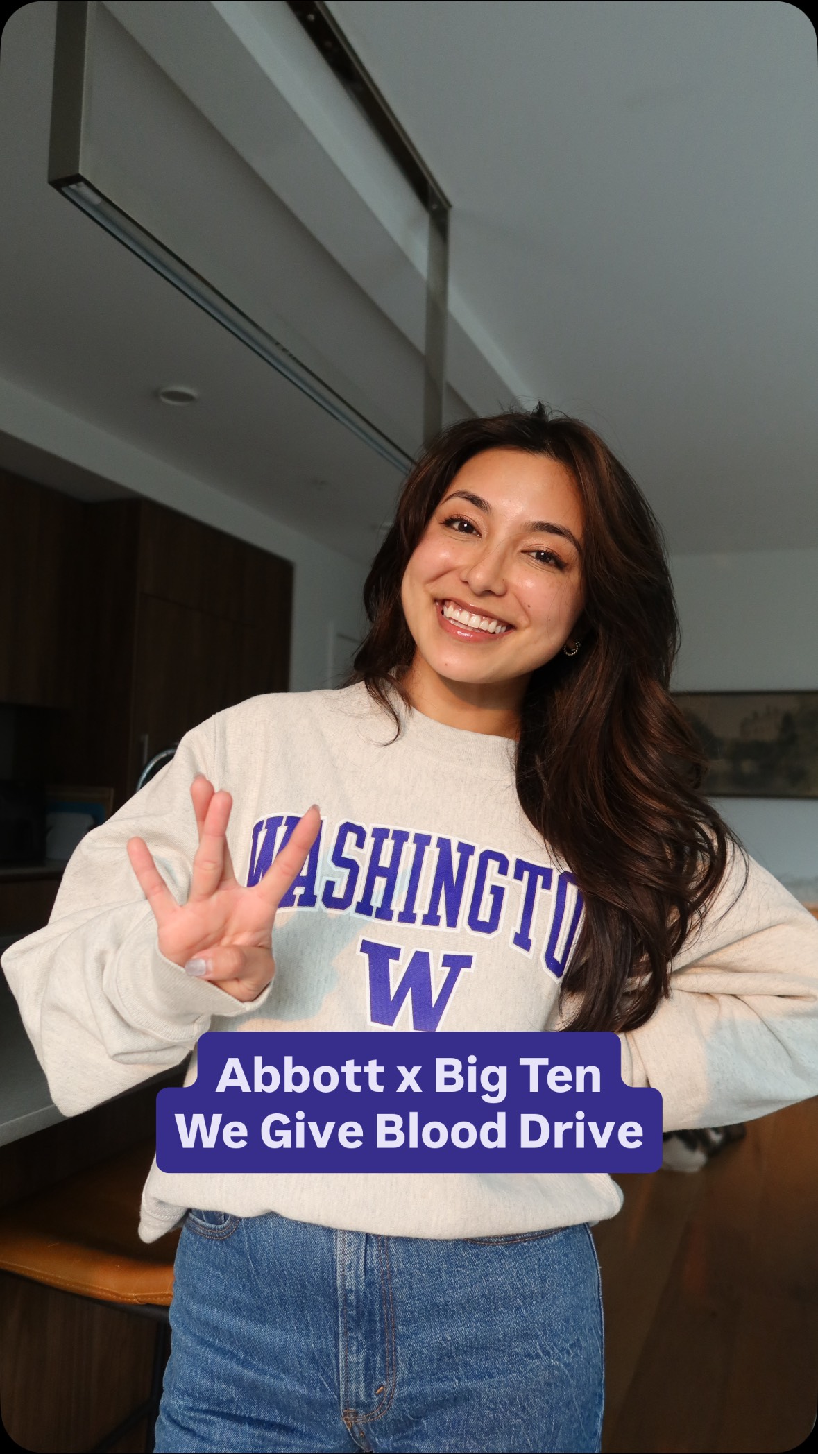 Instagram post by @sarahpirklemd for Abbott. Caption reads: 🩸 Every drop counts. Join me in supporting the....