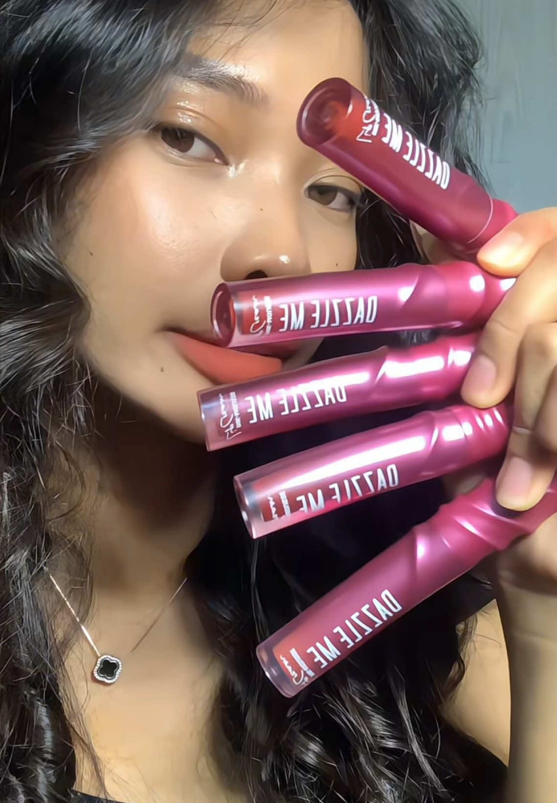 TikTok post by @aappayyy for DAZZLE ME Malaysia. Caption reads: forever DAZZLE ME 💋💋 @DAZZLE ME MALAYSIA....