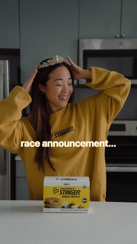 Instagram post by @bygracelee for Honey Stinger. Caption reads: [...] Disney Princess Half Marathon with....