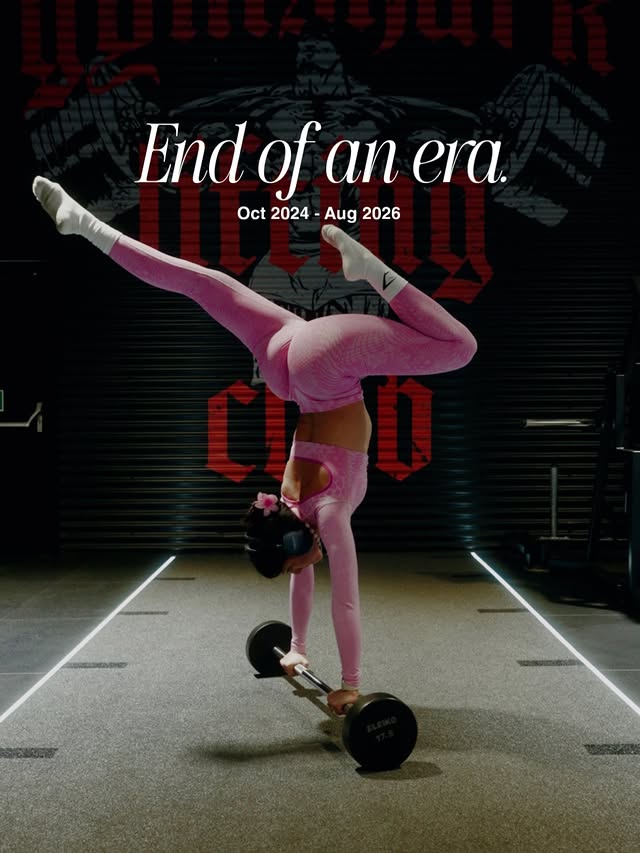 Instagram post by @calisthenics.bypaulina for Gymshark. Caption reads: [...] years, my partnership with Gymshark has come....