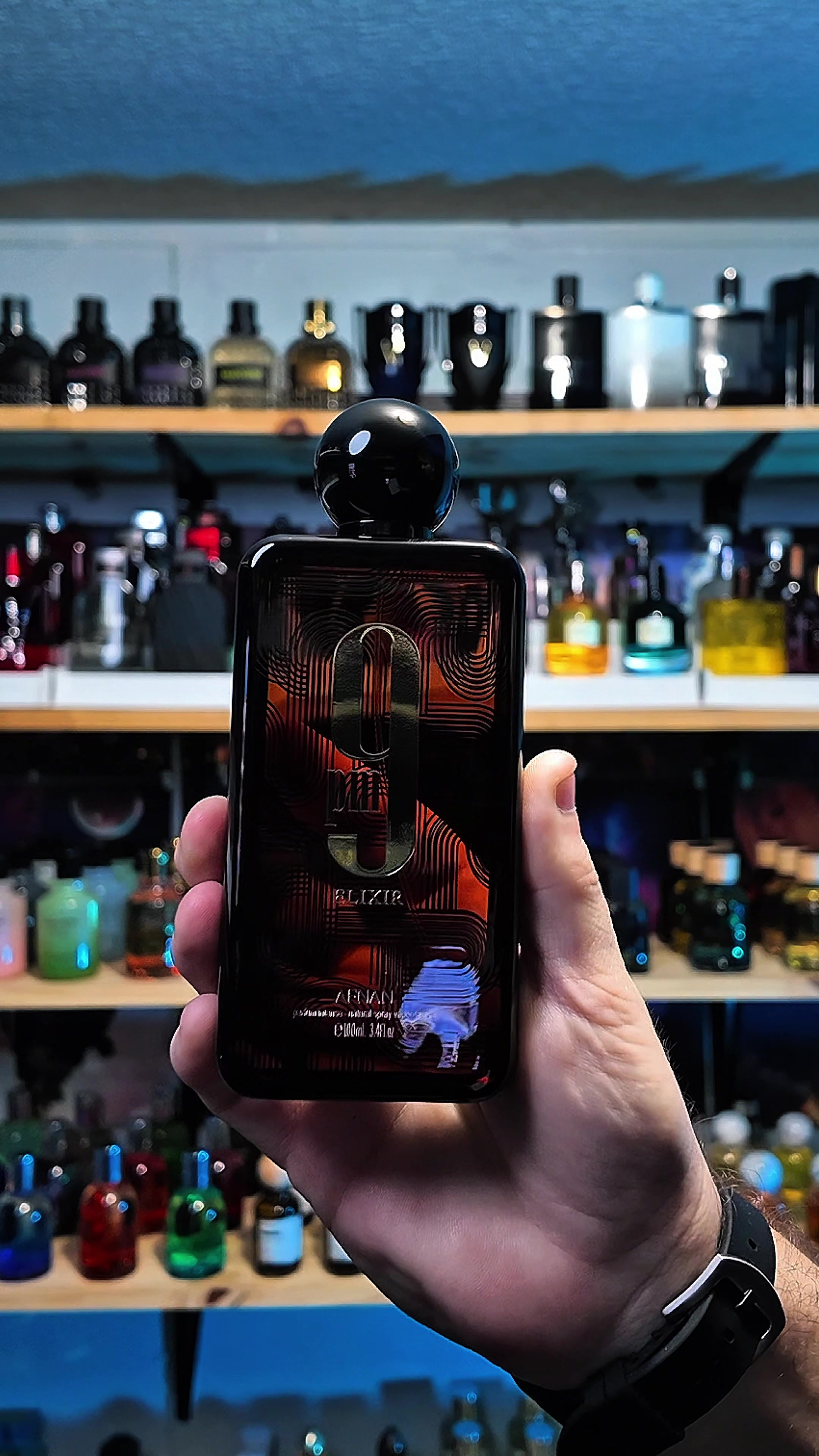 TikTok post by @postcolognefragrance for Afnan Perfumes. Caption reads: [...] #nichefragrance #fypシ゚viral #fypage @Afnan....
