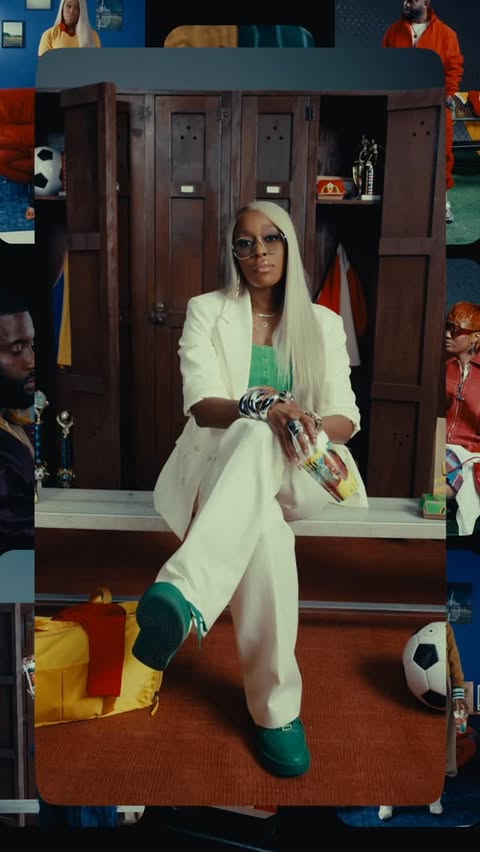 Instagram post by @keshamcleod for HYPEBEAST. Caption reads: #ad For her outfit channeling the McDonald’s FIFA....