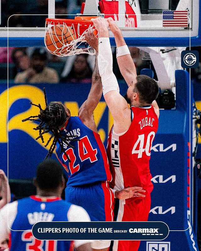 Instagram post by @laclippers for CarMax. Caption reads: [...] 🖼️ 📸 Photo of the Game driven by @carmax.