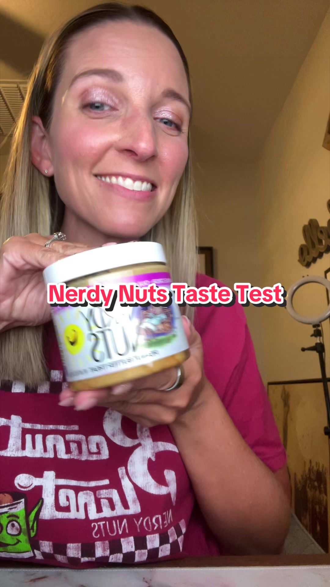 TikTok post by @cramer.crew for Nerdy Nuts. Caption reads: Use code Cramercrew10 for @Nerdy Nuts Shop....