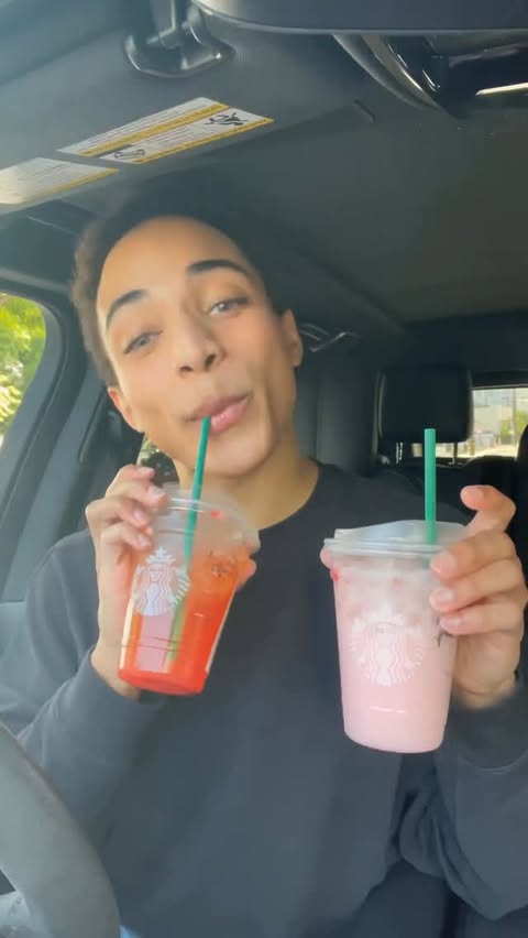 Instagram post by @christianwalk1r for Starbucks. Caption reads: [...] allow into your life… in every area....