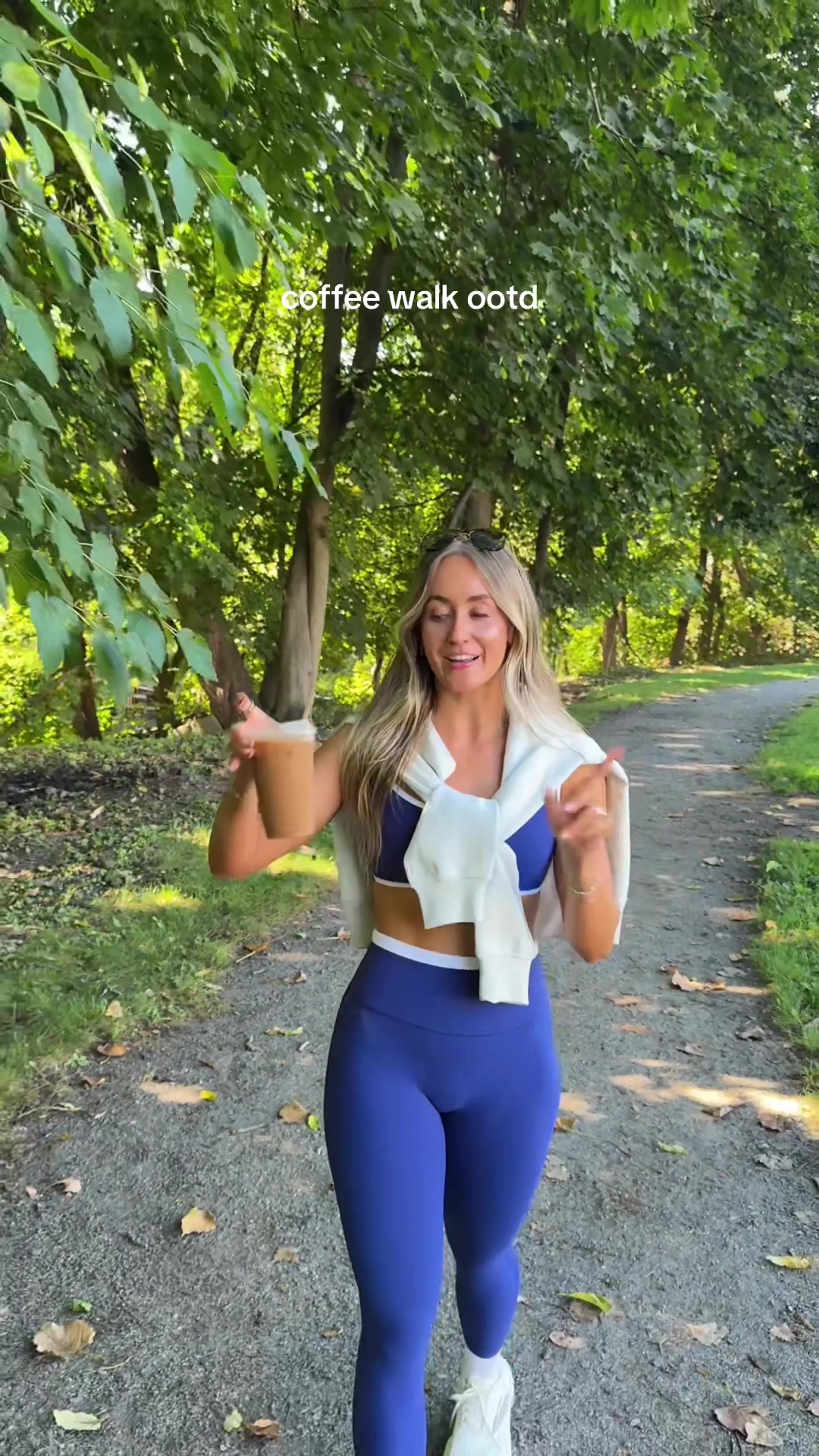 TikTok post by @morganpetersonn for LTK. Caption reads: #AbercrombiePartner today’s matching set for some....