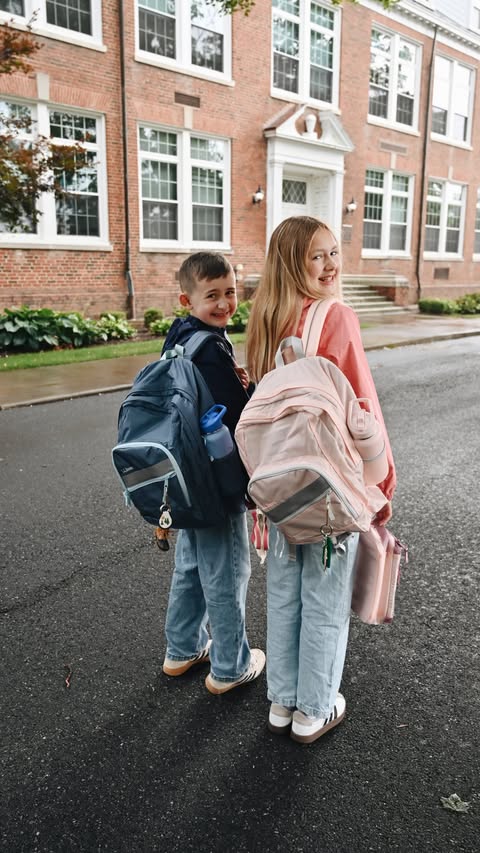Instagram post by @emilywondree for L.L.Bean. Caption reads: [...] Amelia and Asher make their new @LLBean....
