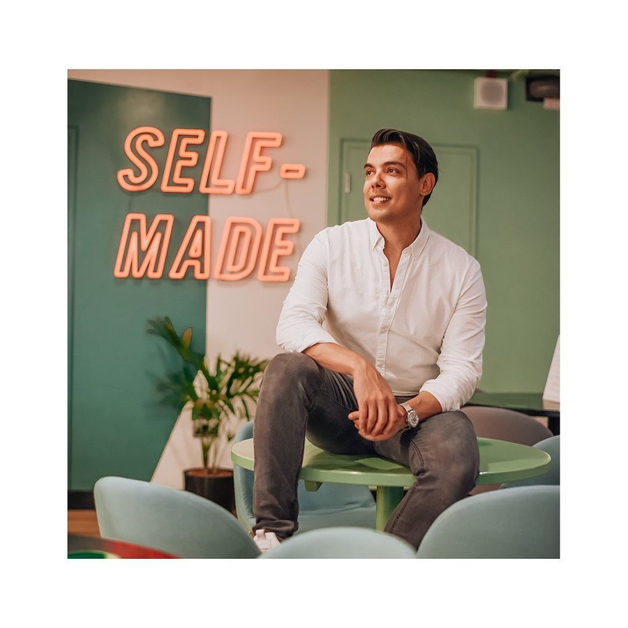 Instagram post by @jesus.on.sunday for WeWork. Caption reads: [...] is the key to growth and development.....