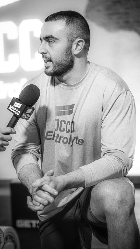 Instagram post by @fabi_beneito for Nocco. Caption reads: [...] us in Madrid, he is also partnering with....