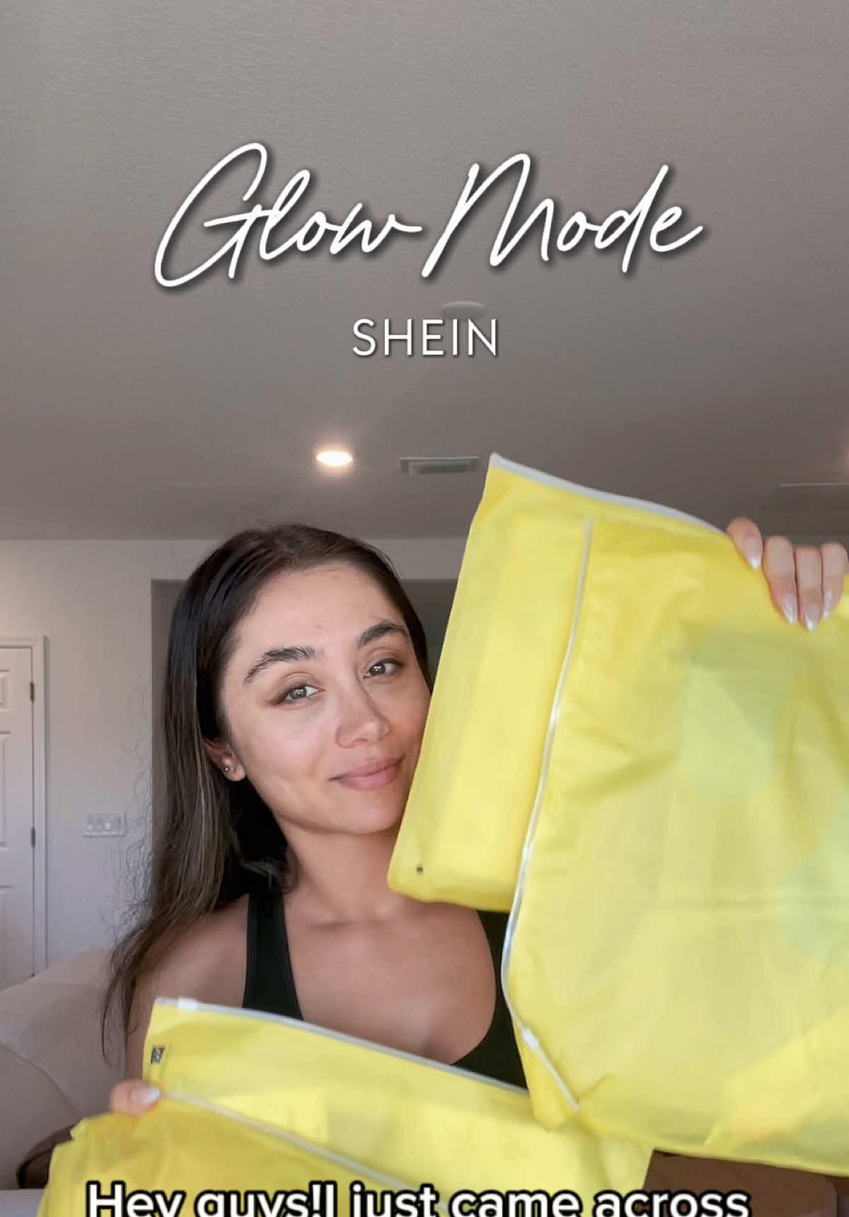 TikTok post by @meysaeylul for Glowmode. Caption reads: Just tried a few pieces from Glowmode on SHEIN and....