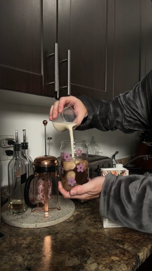 Instagram post by @jordshore for Tazo. Caption reads: [...] drink at home in seconds? ☕✨ With....