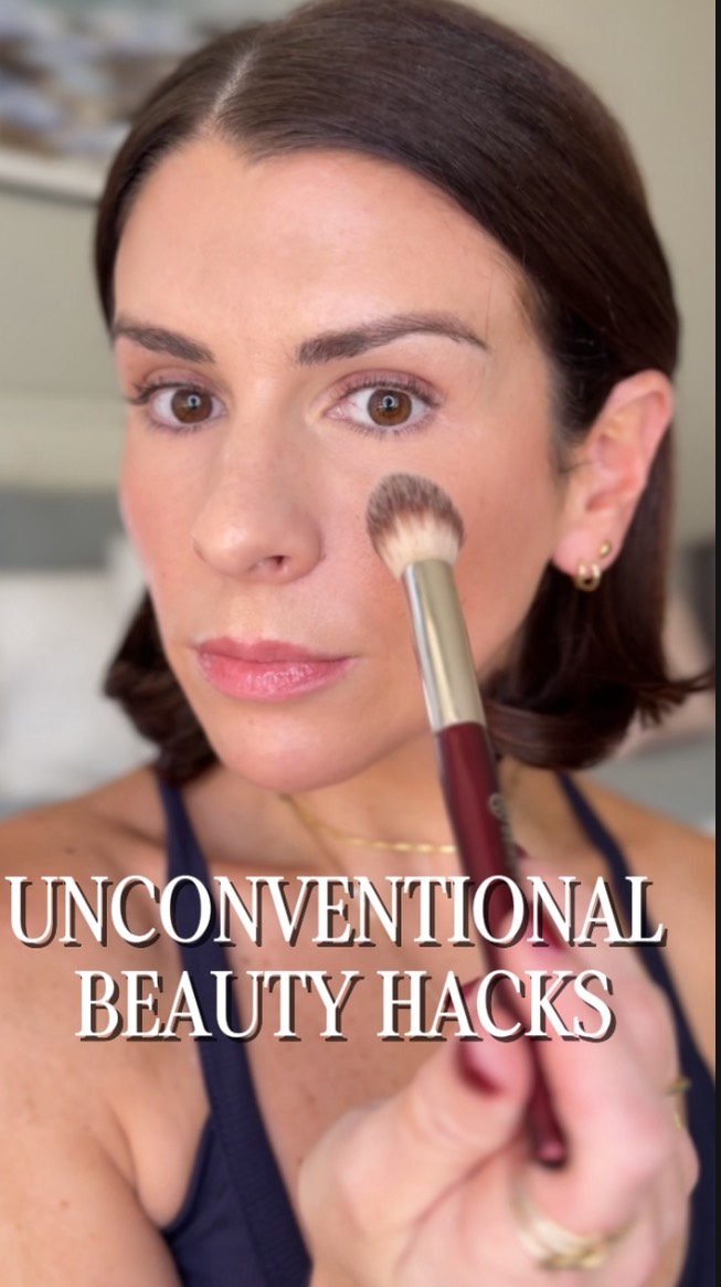 Instagram post by @katetalbertmua for Dieuxskin. Caption reads: Unconventional Beauty Tricks That Actually Work!....