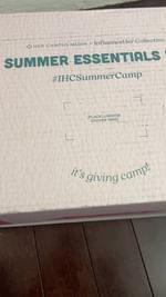 Instagram post by @jadorea_ for InfluenceHer Collective. Caption reads: SUMMER ESSENTIALS PR PACKAGE!!🥳🥳😍✨ with....