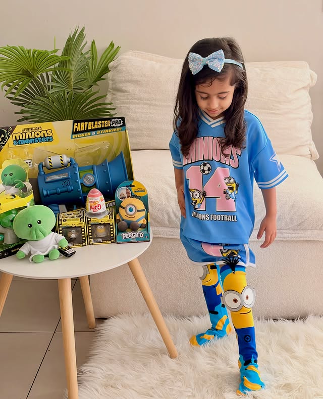 Instagram post by @everyday.biz for Moose Toys. Caption reads: [...] adventure begin! 🎬🍌 #ad #minionau....