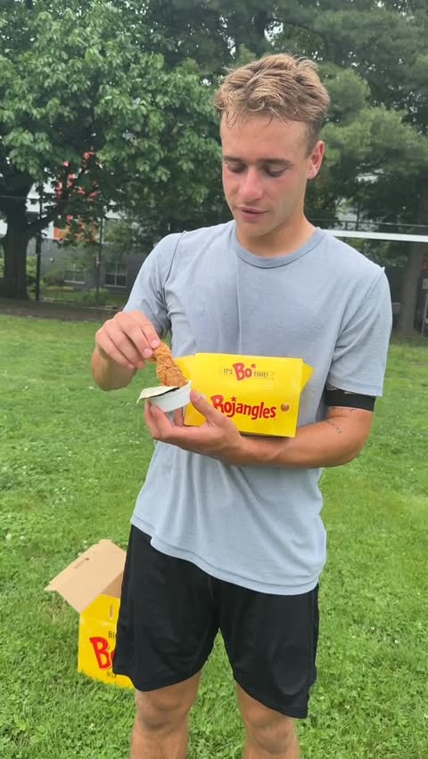 Instagram post by @nicklegendree for Bojangles. Caption reads: Bojangles is the perfect post-practice refuel. So....