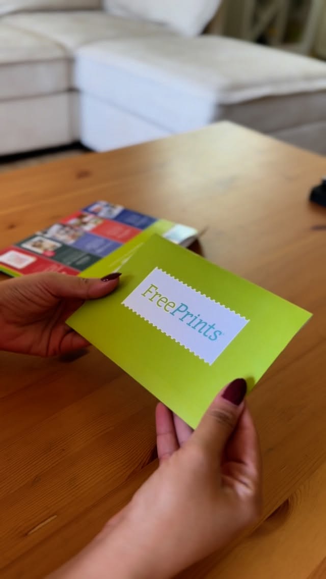 Instagram post by @amerikadabirturkanne for FreePrints. Caption reads: [...] to print in just a few clicks! With....