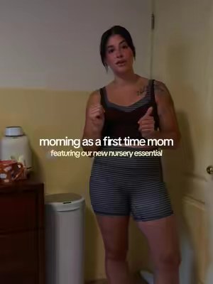 TikTok post by @rosiepiper_ for Munchkin. Caption reads: [...] convincing on a diaper pail, I wish....