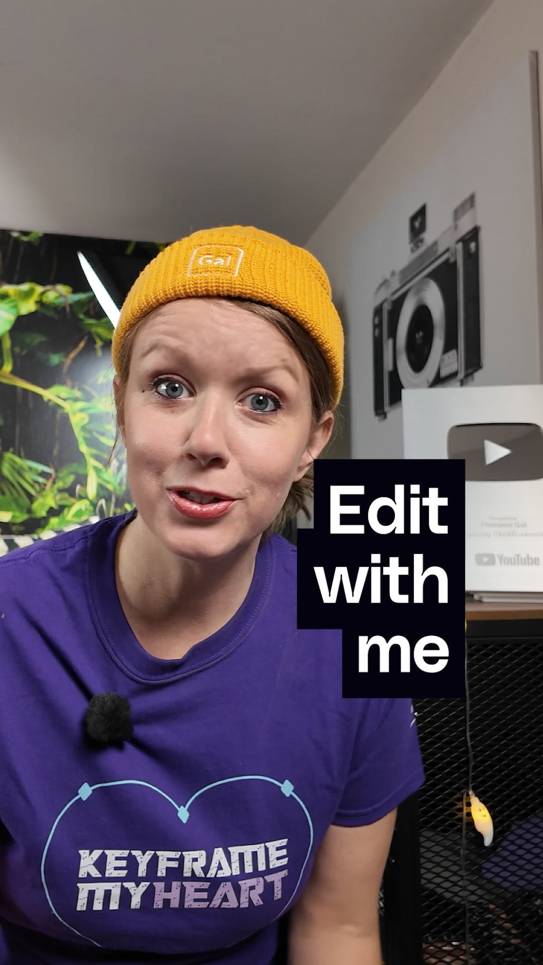 Instagram post by @premiere_gal for Storyblocks. Caption reads: Come edit with me live on Feb 26th at 1pm! Comment....