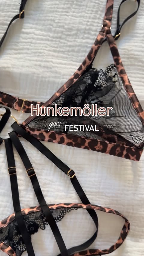 Instagram post by @conny_schilling_ for Hunkemöller. Caption reads: [Anzeige] 🔎 Tasha Body 🎀 @hunkemoller....