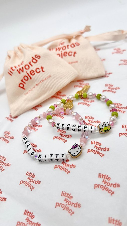 Instagram post by @mcmkitty for Little Words Project. Caption reads: [...] These @hellokitty and Friends x....