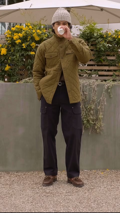 Instagram post by @bthomps.n for Duluth Trading Company. Caption reads: Spring Layering is here with @duluthtradingcompany....