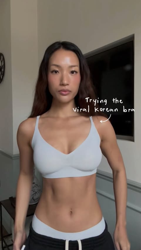Instagram post by @eugeniakimmyy for Verish. Caption reads: [...] ✨ The Cool Fit Bra Volume Fit Plus from....