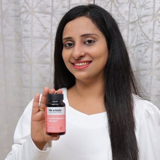 Instagram post by @momnbabydiaries for HK Vitals. Caption reads: Looking for a supplement to take care of all your....