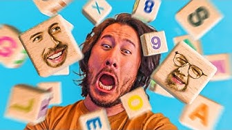 YouTube post by @distractible for Rocket Money. Caption reads: In This Game... Only Letters, Friends!.