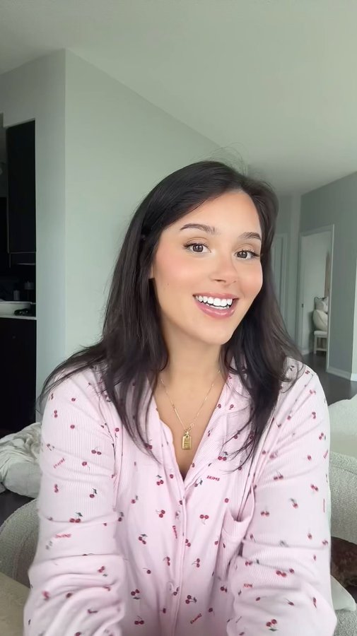 Instagram post by @natdoumkos for Tazo. Caption reads: @tazocanada Cookie Butter Matcha Latte 11/10....