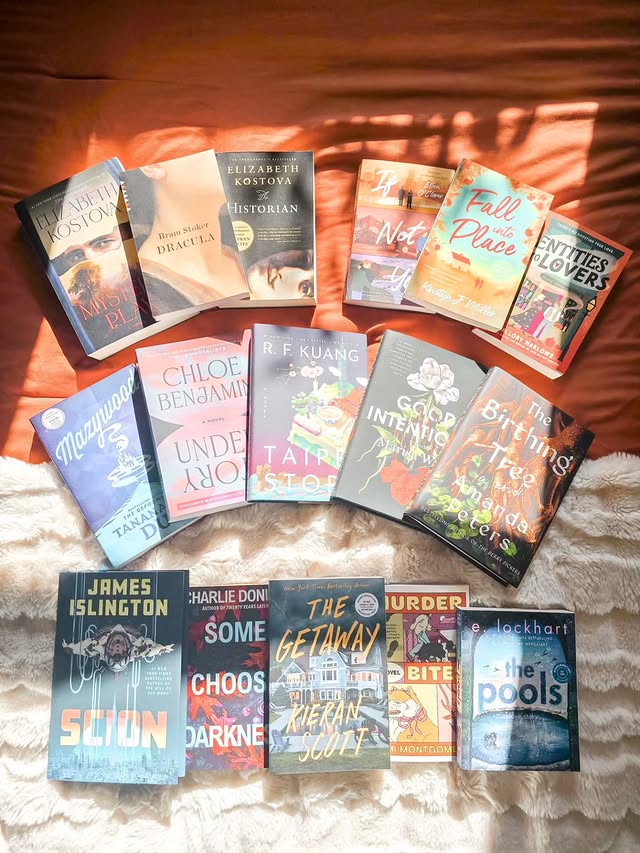 Instagram post by @reading.is.your.destiny for Putnam Books. Caption reads: 🍂 My fall TBR is looking pretty incredible 🍂 🥰....