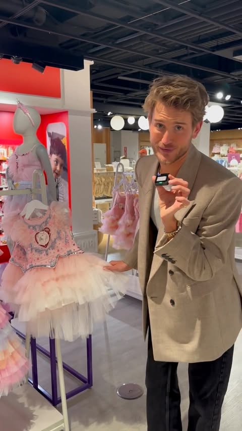 Instagram post by @elliotgarnaut for David Jones. Caption reads: @elliotgarnaut brings the fun as he shares his top....