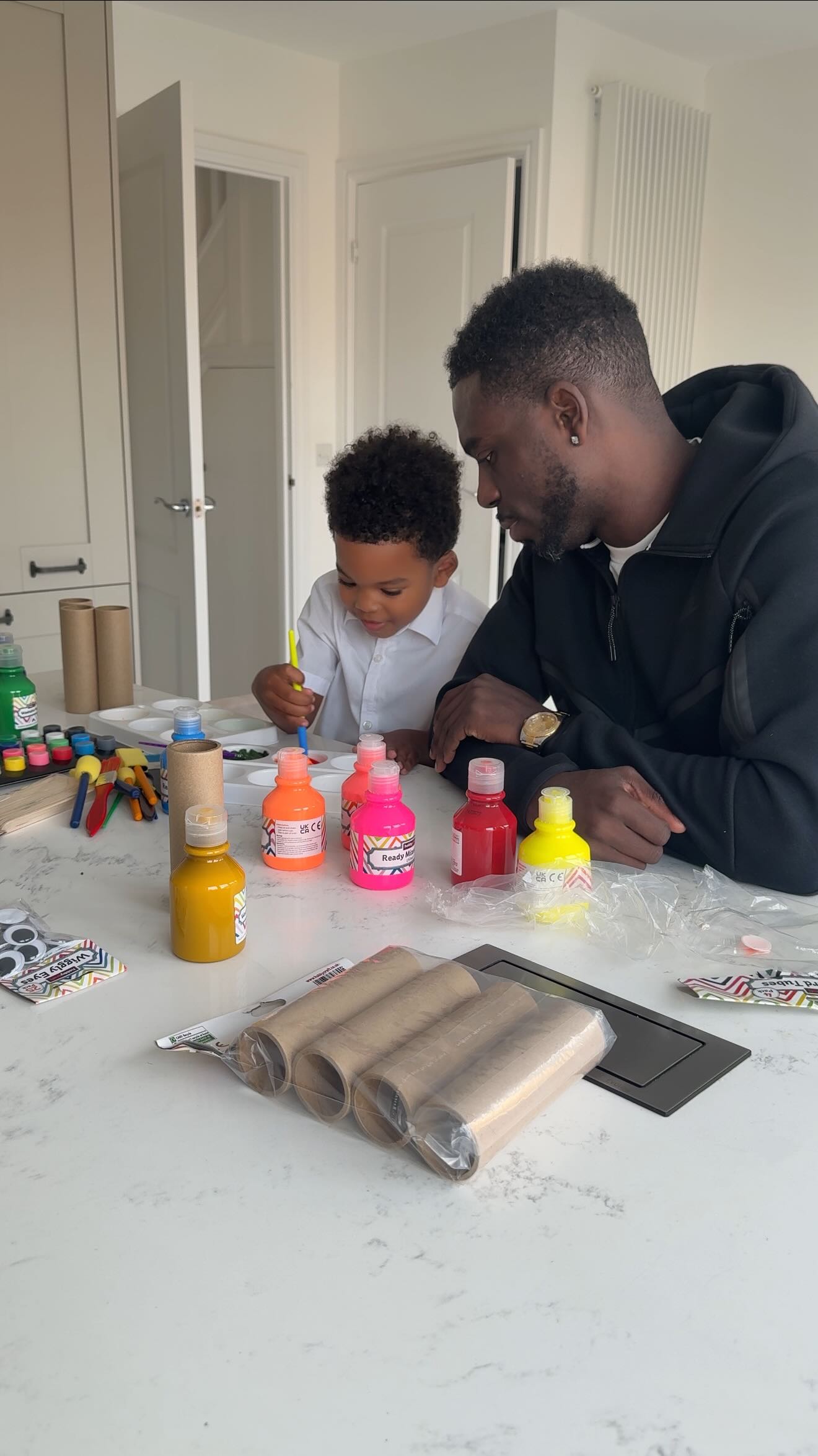 Instagram post by @marcel_rockyb for Hobbycraft. Caption reads: So there are quite a few things me and Roman try....