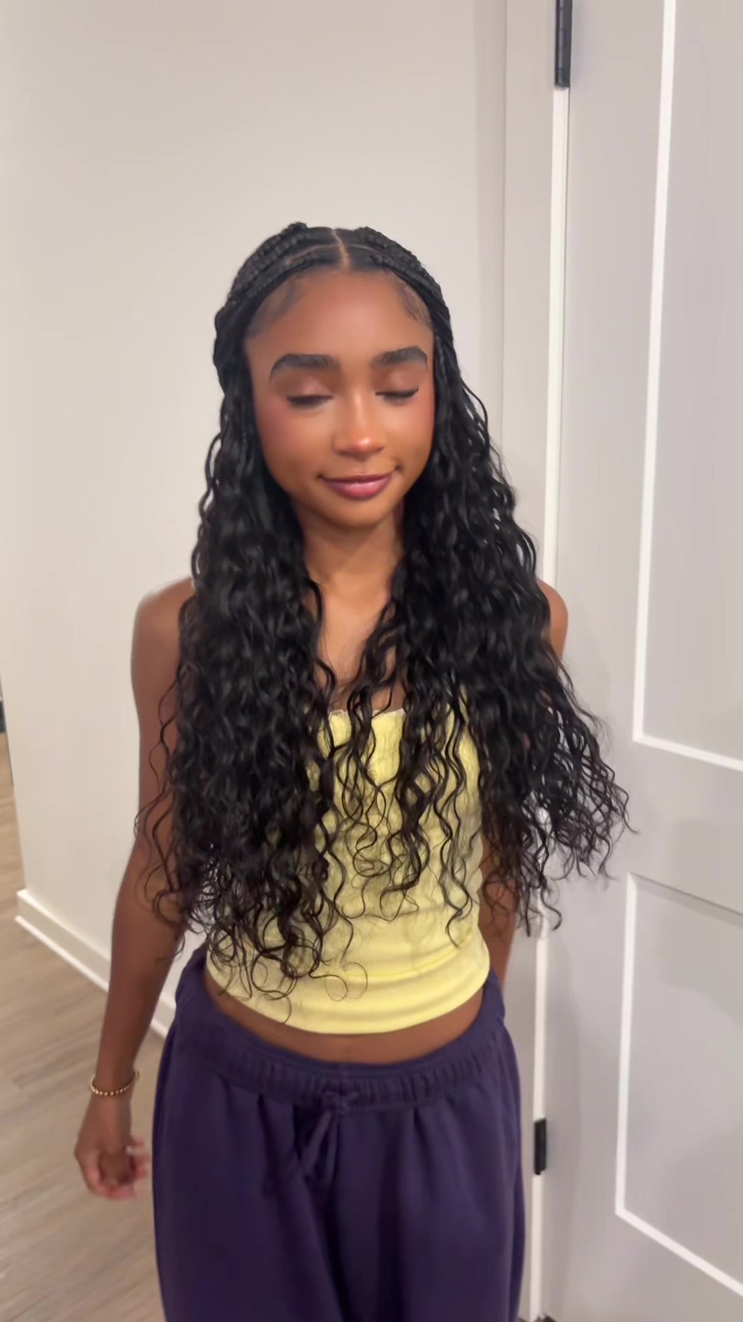 TikTok post by @mizani_thequeen for Mscoco Hair. Caption reads: [...] #DealsForYouDays #Crochet Hair @Mscoco Hair.