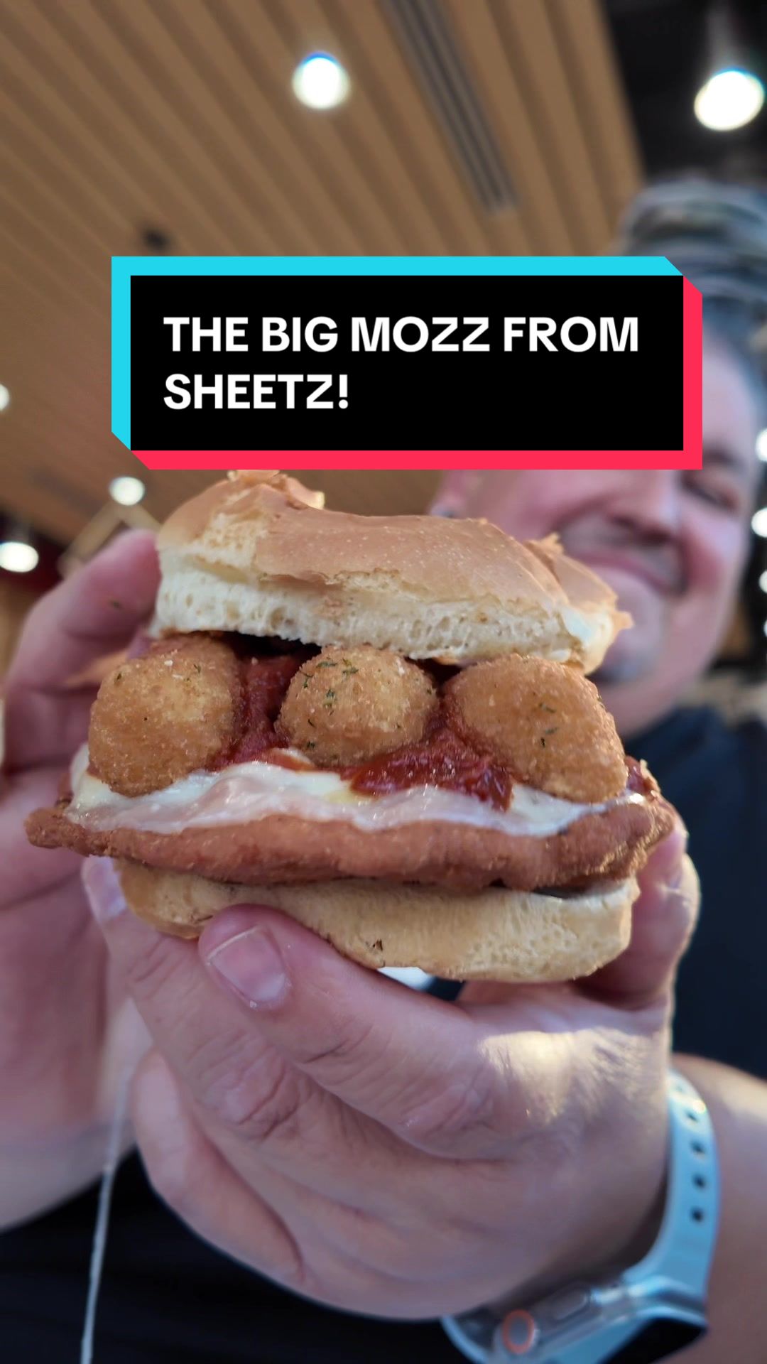 TikTok post by @bootlegfoodreview for Sheetz. Caption reads: Let’s try one of the wildest gas station....