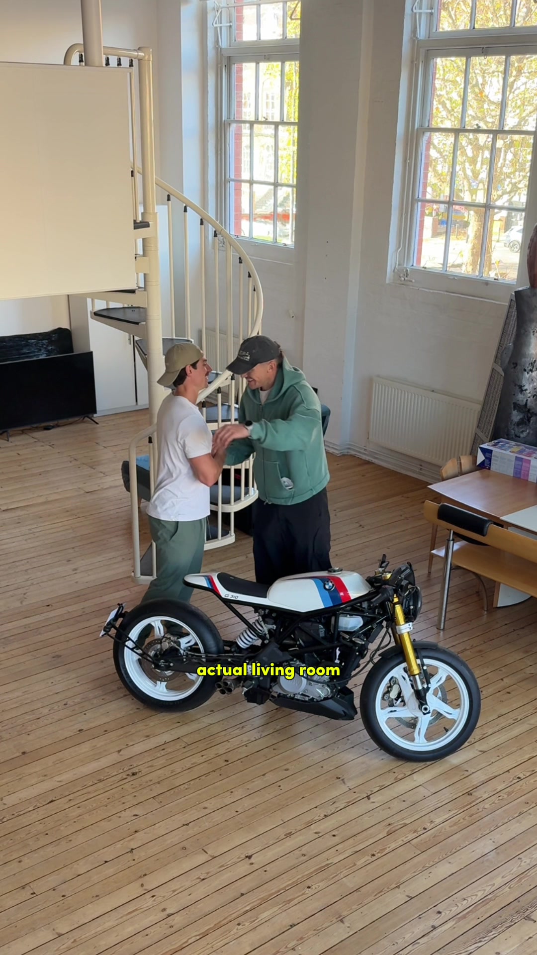 TikTok post by @jdrunsfar for BMW. Caption reads: Knew getting this bike in 2019 was a good choice....