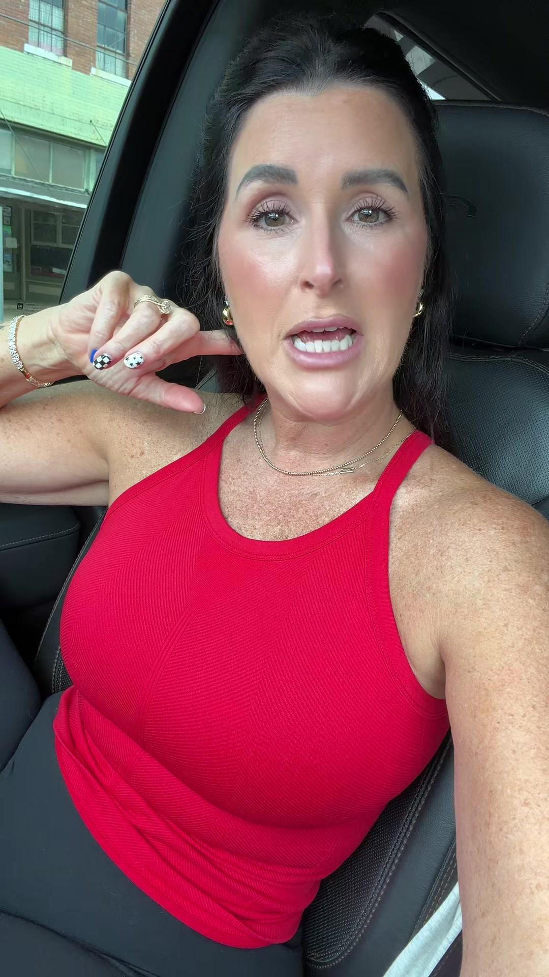 TikTok post by an influencer for ATTRACO. Caption reads: [...] best tanks I’ve ever worn!! @ATTRACOOfficial.