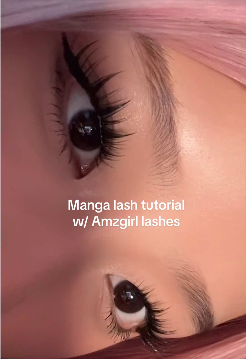 TikTok post by @ohmyelv for Amzgirlofficial. Caption reads: Manga flutter - @amzgirlofficial link in biooo.