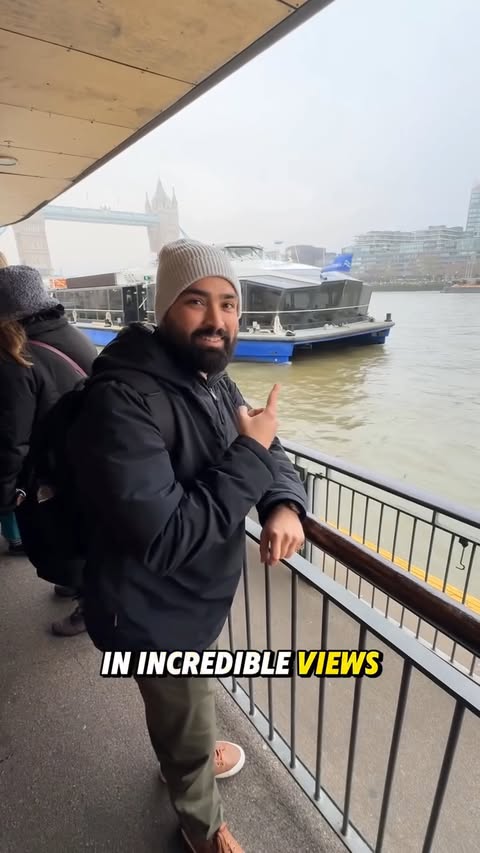 Instagram post by @whichchris_ for GetYourGuide. Caption reads: Not even those classic British grey skies can ruin....