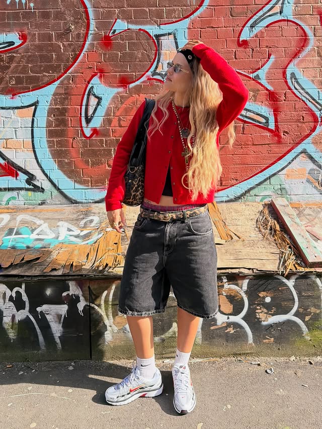 Instagram post by @aoifeofarrell84 for Schuh. Caption reads: summer fits unlocked (it’s 15°) @nike @schuh ad.