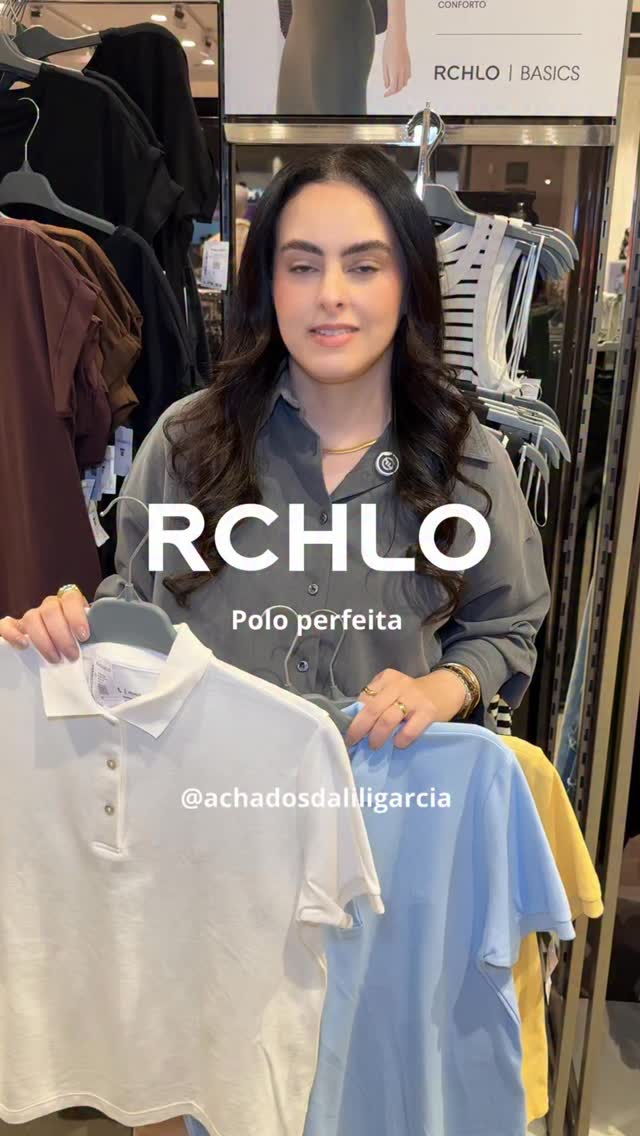 Instagram post by @achadosdaliligarcia for Riachuelo. Caption reads: Camiseta polo perfeita .

Se quiser os links é só....