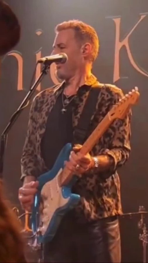 Instagram post by @richie_kotzen for Fender. Caption reads: This guitar brings me back to circa 95/96 when I....